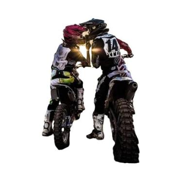 Imagem de Pôster De Arte De Parede Com Cena De Motocicleta Off-road No Deserto E