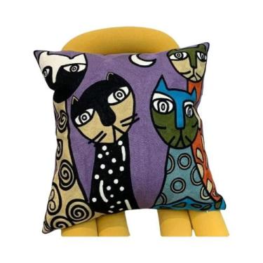 Imagem de Capa De Almofada Decorativa Abstrata Impressa Em 3D Picasso Para Sofá,