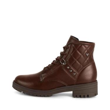 Imagem de Coturno Mississipi Tratorado Tachas Matelasse REF:J0792, Marrom, 36