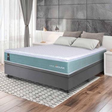 Imagem de Cama Box Baú Lagos Molas Ensacadas Casal 138x188 King House