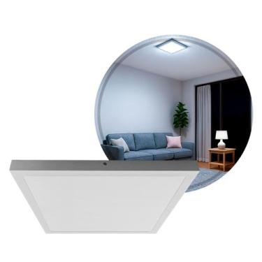 Imagem de Painel Plafon LED Sobrepor Quadrado 40W Luminaria Teto Luz Fria ST1453