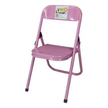 Imagem de Cadeira Infantil Educativa Didatica Criança Bebê Brinquedo Cor:Rosa - 
