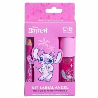 Imagem de Kit Labial Cia Beauty Stitch Angel- Lápis Labial + Gloss, Kit