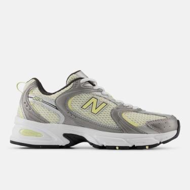 Imagem de Tênis New Balance 530 Unissex Cinza Amarelo -, Prata, Amarelo, 43 BR