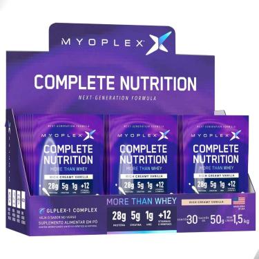 Imagem de Complete Whey Protein Nutrition 50g Box 30 Sache 1,5Kg Myoplex-Unissex