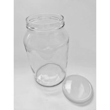 Imagem de Pote De Vidro 3 Litros Com Tampa Metálica - Kit Com 4 Un