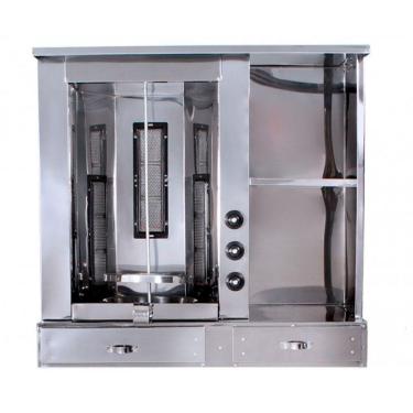 Imagem de Churrasco Grego de Balcão R2 em Inox com Gavetas R0087