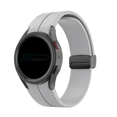 Imagem de Pulseira Silicone Fecho Magnetico Preto LTIMPORTS, compativel com Galaxy Watch 6 - Galaxy Watch 6 Classic - Galaxy Watch 5 - Galaxy Watch 5 Pro - Galaxy Watch 4 - Galaxy Watch 4 Classic (Cinza)