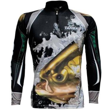 Imagem de Camiseta De Pesca Sublimada King Brasil Manga Longa Kff304 Tambaqui