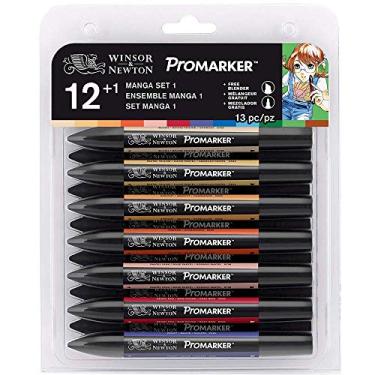 Imagem de Winsor & Newton Marcador Promarker Manga Ensemble 1 12+ Blender, 12 Cores