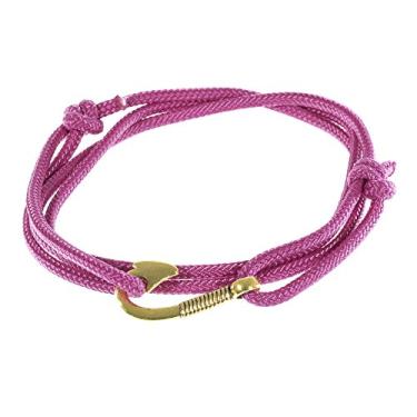 Imagem de West Coast Paracord — Pulseiras femininas ajustáveis com âncora náutica e anzol – Feito de corda de nylon