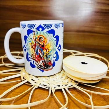 Imagem de Caneca de Cerâmica com Imagem de São Miguel Arcanjo
