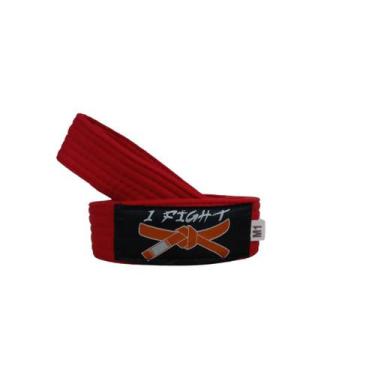 Imagem de Faixa Kimono Artes Marciais Judô Jiu-Jitsu Infantil - 1 Fit, M2, Verme