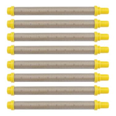Imagem de ECSiNG 8 peças de 100 elementos de filtro de lança de spray de malha compatíveis com pulverizadores Titan LX50 LX65 SG3 RX-80 100 elementos de filtro de pistola de pulverização sem ar