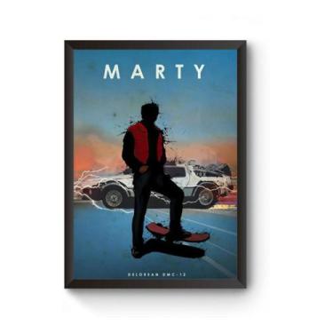 Imagem de Poster Moldurado Car Legends Marty Quadro - Fanarte