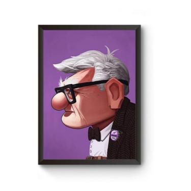 Imagem de Quadro Arte Carl Up Altas Aventuras Poster - Fanarte