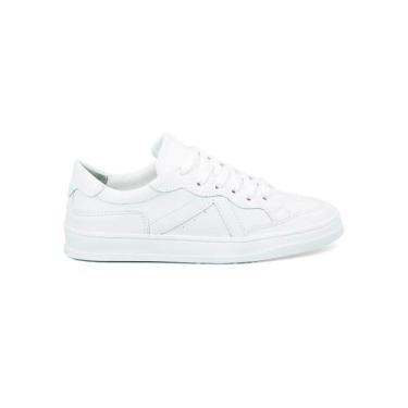 Imagem de Tênis Branco Casual Feminino Academia Ortopédico - Dshoes, 39, Branco