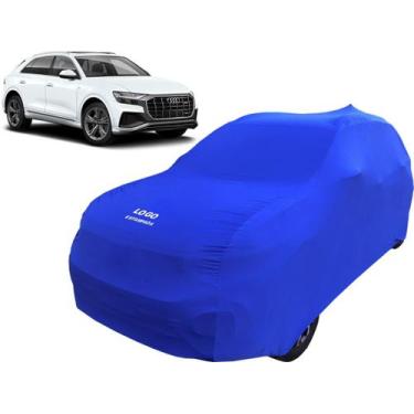 Imagem de Capa Automotiva Para Audi Q8 Tecido Helanca Lycra Cor Preta - Mz, Azul