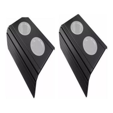 Imagem de Kit 02 Esteira Decorativa Laqueada Sofá Copo Alumínio Preta