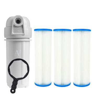 Imagem de Generic Filtro de Água para Caixa D'água, Cavalete com 3 Refis Laváveis, 15 L/min