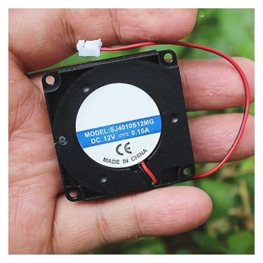 Imagem de 2 peças 4010 40 mm 1,7 W CC 6 V 12 V 2 pinos sem escovas pequeno chassi de energia radiador 40 mm x 10 mm ventilador de resfriamento pequeno refrigerador