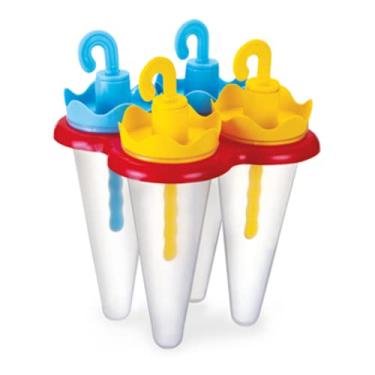Imagem de Sorvete Gelinho Picoleteira Faz 4 Picolé Guarda Chuva