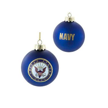 Imagem de U.S. Navy Enfeite de bola de vidro, 80 mm