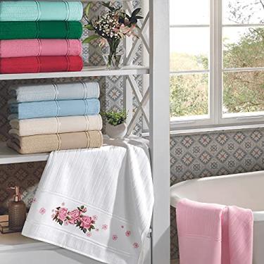 Imagem de Dohler S.A. TOALHA LAVABO VELOUR ARTESANALLE LISO, BRANCO, 0.30 x 0.45
