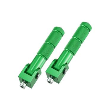 Imagem de A ABSOPRO 1 par universal de motocicleta scooters motocicleta dobrável pedal traseiro verde item de substituição