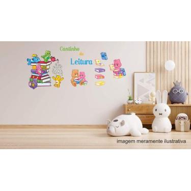 Imagem de Adesivo de Parede Cantinho da Leitura Ursinhos Carinhosos - Lojinha da