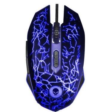 Imagem de Mouse Gamer Preto E Azul Light Bright