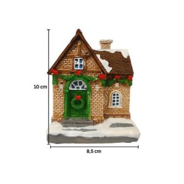 Imagem de Enfeite Natal Natalino Presépio 10 Cm Cenário Com Luz casinha - art ch