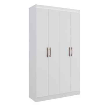 Imagem de Armário 4 Portas Lavanderia Multiuso Cr8000 Branco - MULTIMOVEIS