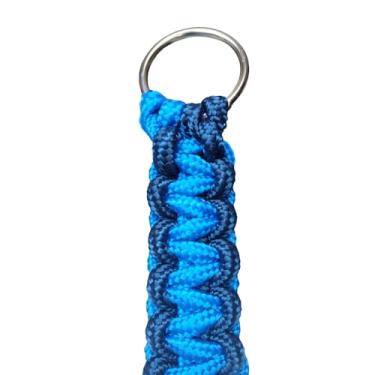 Imagem de Guia para Cachorros，Guia errugem e DuráVel e AnéIs de Ferro Niquelado，Adequado para Beagles e RaçAs de MéDio a Grande Porte(AZUL/AZUL MARINHO,120 cm)