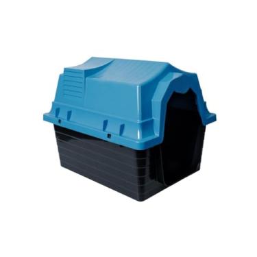 Imagem de Casinha para Cachorro N3 com Proteção UV – Refúgio Confortável e Durável para Cães Pequenos e Médios – Ventilação Ideal e Cobertura Superior (Azul)
