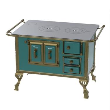 Imagem de Fogao a Lenha N 2 Colonial Turquesa Sem Tampa