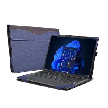 Imagem de Capa para Lenovo ThinkPad E14 Gen 5 |Yoga Slim 7 Pro 14IHU5| para Samsung Galaxy Book 3 Pro NP940XFG 35.6 cm Book 3 [Sem outros modelos] Capa protetora PU (14-azul)