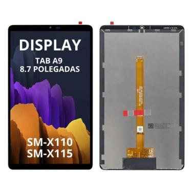 Imagem de Tela Frontal Display Compatível Para Samsung Tablet Sm-X110 Sm-X115 Ta