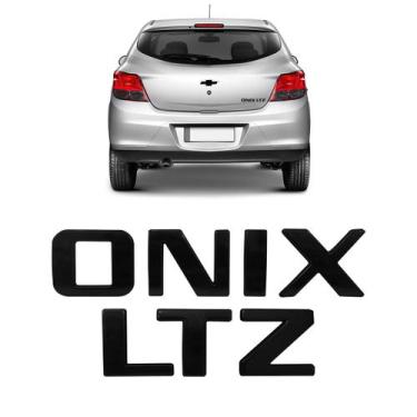 Imagem de Kit Letreiro Emblema Onix LTZ Black Piano - Marçon