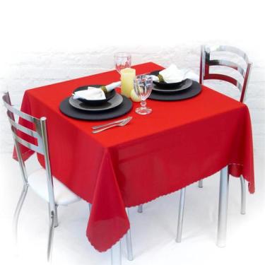 Imagem de Toalha de Mesa Oxford Liso 8 Cadeiras 3,00m x 1,50m - Cozzilar, Vermel