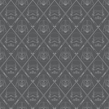 Imagem de RoomMates Papel de parede RMK11063WP Star Wars Dark Side para destacar e colar preto 52 cm x 5 m