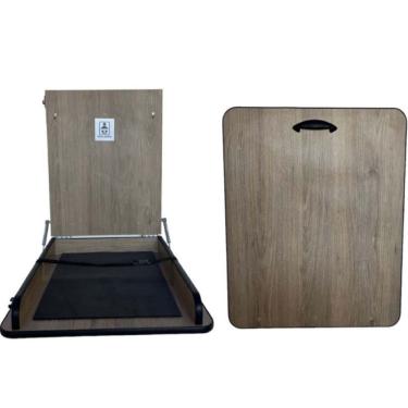 Imagem de Trocador de Fraldas Compacto Parede Carvalho Dobrável Berçário