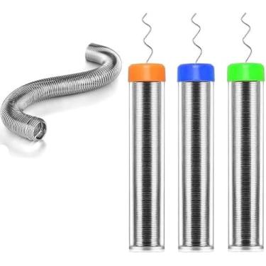 Imagem de 3 peças de fio de solda de cor aleatória, diâmetro de 1,0 mm, 11 g × 3 peças de solda de resina para solda elétrica, eletrônicos de solda DIY (rede 33 g) solda e fluxo, equipamento de solda e brasagem