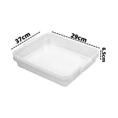 Imagem de Bandeja Plastica Açougue  Para Congelamento 37x29x6,5cm - Bolivar Plás
