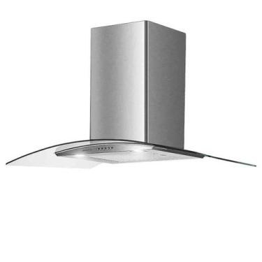 Imagem de Exaustor depurador coifa  inox e vidro curvo 90 agratto 110v, 110V