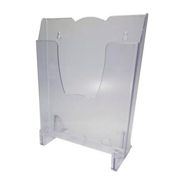 Imagem de Display PORTA FOLHETOS A4 300 FOLHAS MESA E PAREDE SIMPLES CRISTAL 700