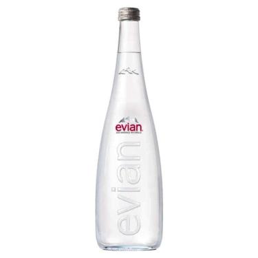 Imagem de Água Mineral s/ gás Francesa EVIAN Vidro 750ml
