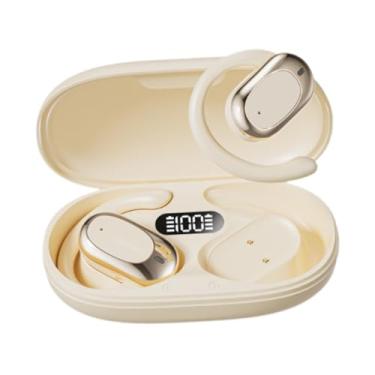 Imagem de AsrMyjcx Tradução fones de ouvido tradutor confortável usar display digital led aberto orelha ganchos para aprendizagem, Cor Da Pele