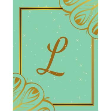 Imagem de L: Monogram initial notebook/journal letter L for women and Girls
