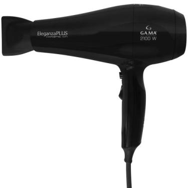 Imagem de Secador De Cabelo Eleganza Plus Ceramic Ion Gama Italy 127V, Preto, 11